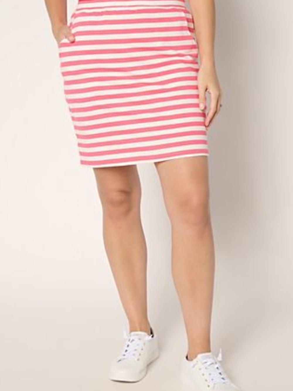 Belle by Kim Gravel Cape Cod
Coastal Striped Skort-Coral Rose